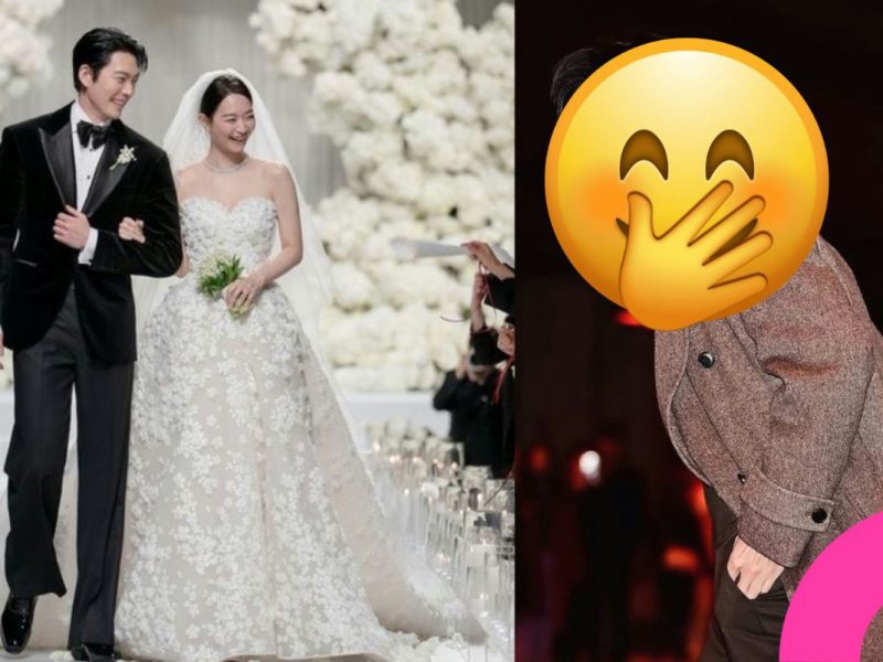 bts v kim woo bin shin min ah wedding bouquet