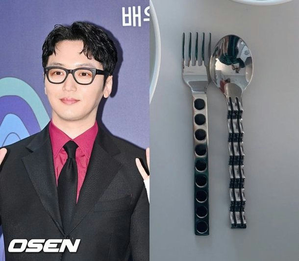 people-A-man-A-glasses-A-suit-B-cutlery-B-fork-B-spoon