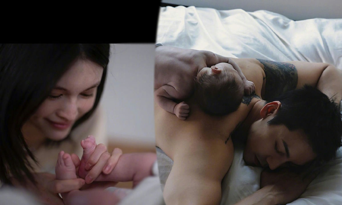 william chan skintoskin photo with baby