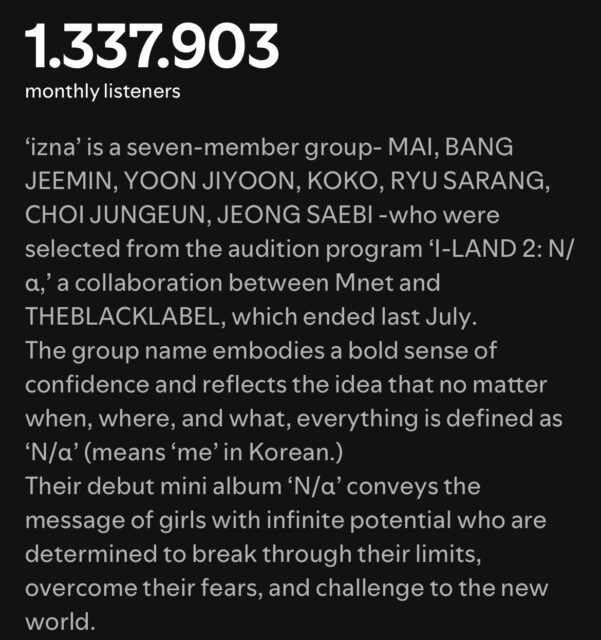 people-None-music-group-description-A-monthly-listeners-B-debut-album-C-member-names