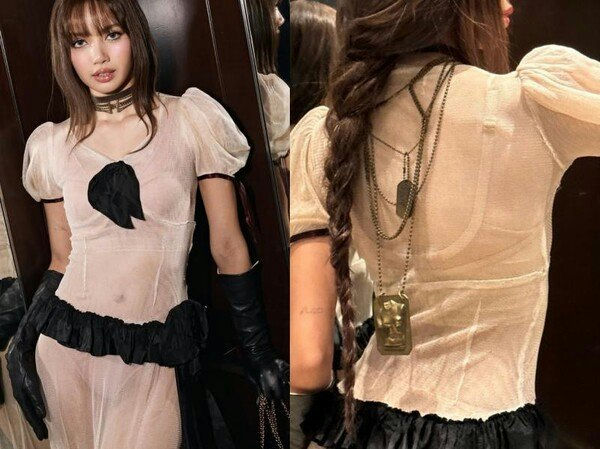 lisa golden globes seethrough dress