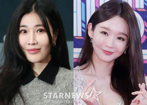 people-Lee Yoo-ri-A-K-pop-idol-A-Korean-actress-A-double-image-A-smiling-A-long-dark-hair-A-earrings