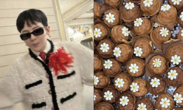 people-G-Dragon-A-fashion-A-sunglasses-A-daisy-decorated-walnut-cookies