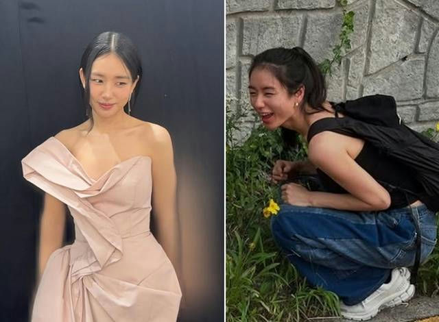 people-Kim Hye-soo-actress-A-formal-dress-B-casual-attire-C-two-poses