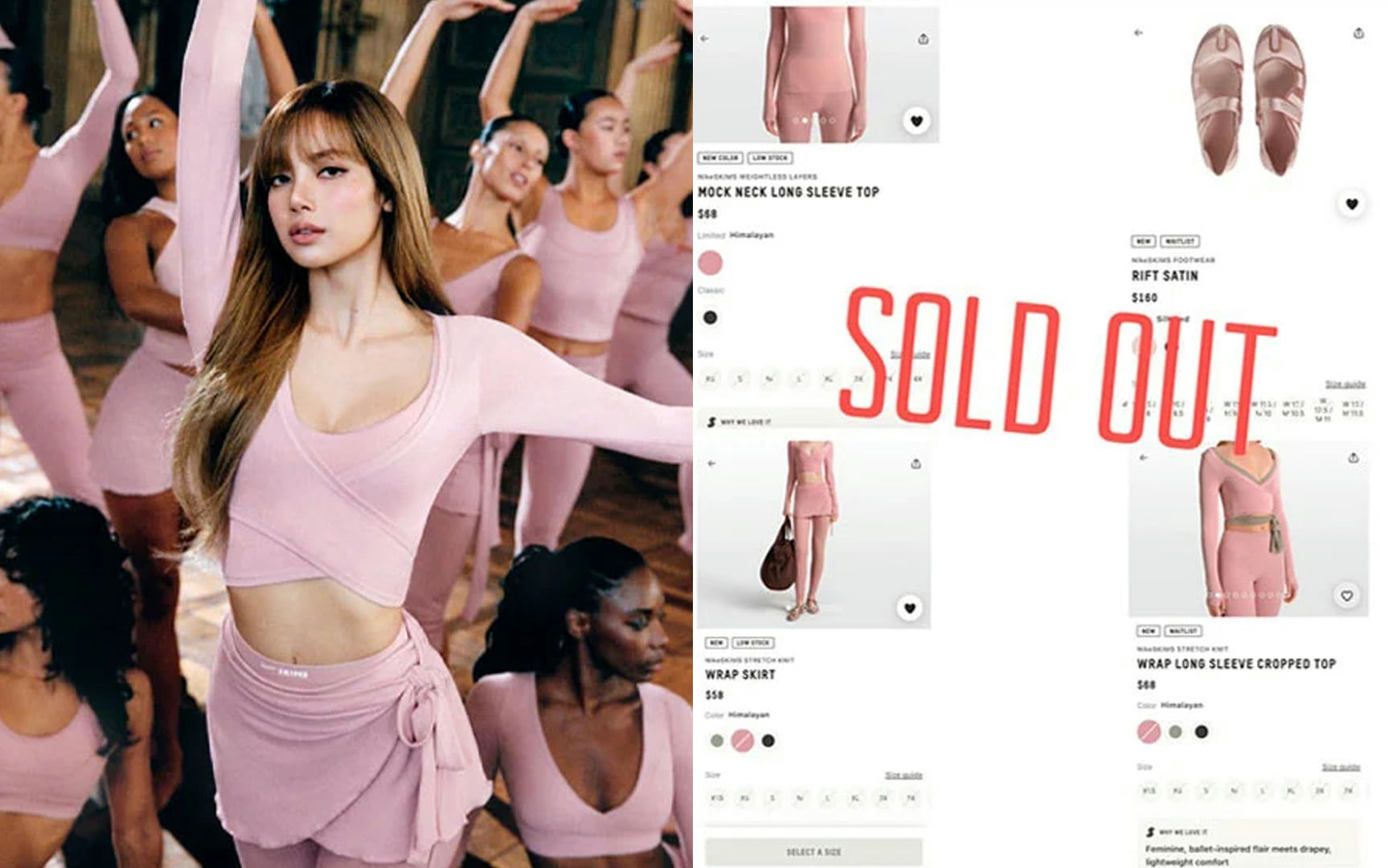 lisa nike x skims sold out