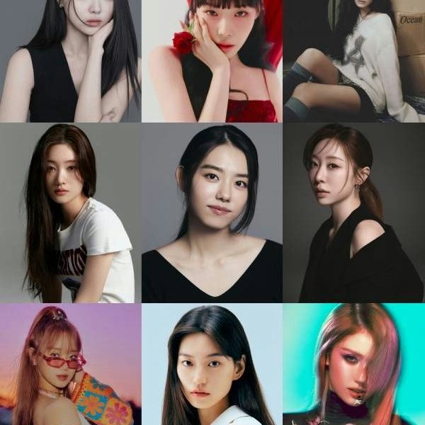 people-Girl Group Members-Korean Idols-K-Pop-Nine Photos