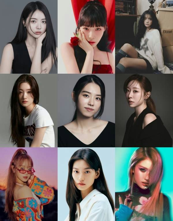 people-Girl Group Members-Korean Idols-K-Pop-Nine Photos