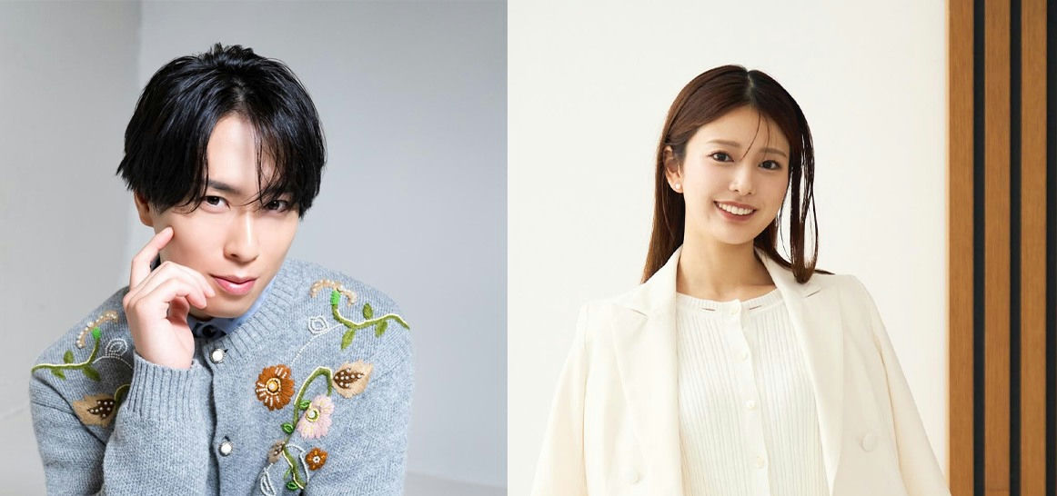 people-Tatsuya Ueda-gray embroidered cardigan-A-Yukina Kashiwa-white outfit-A-Japanese celebrity couple