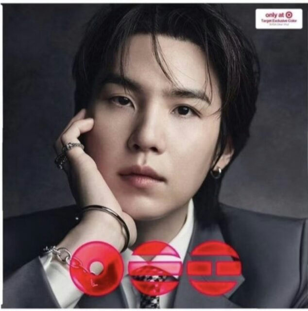 people-Suga (Min Yoongi) of BTS-A-Target exclusive-A-formal attire-A-red graphic circles-A-jewelry