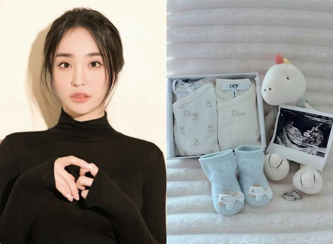 people-Song Ji-eun-pregnancy announcement-baby items-Dior-ultrasound scan