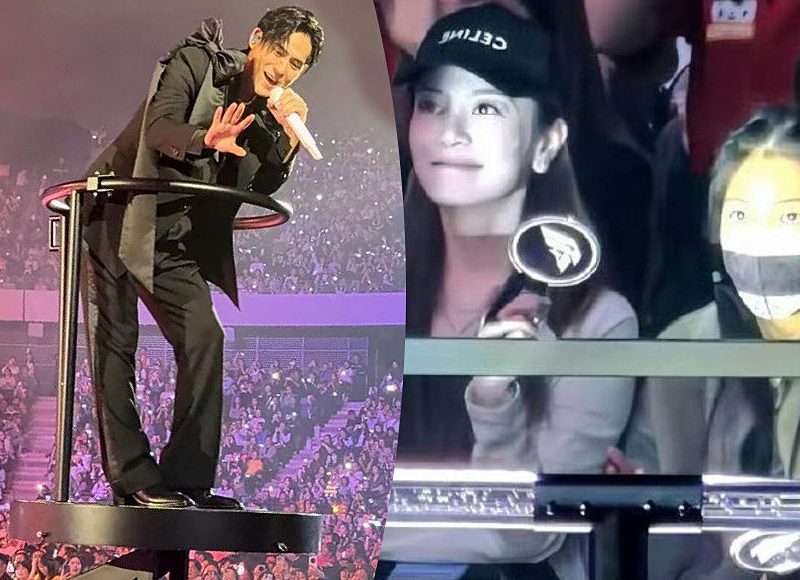 vic chou wife daughter concert moment