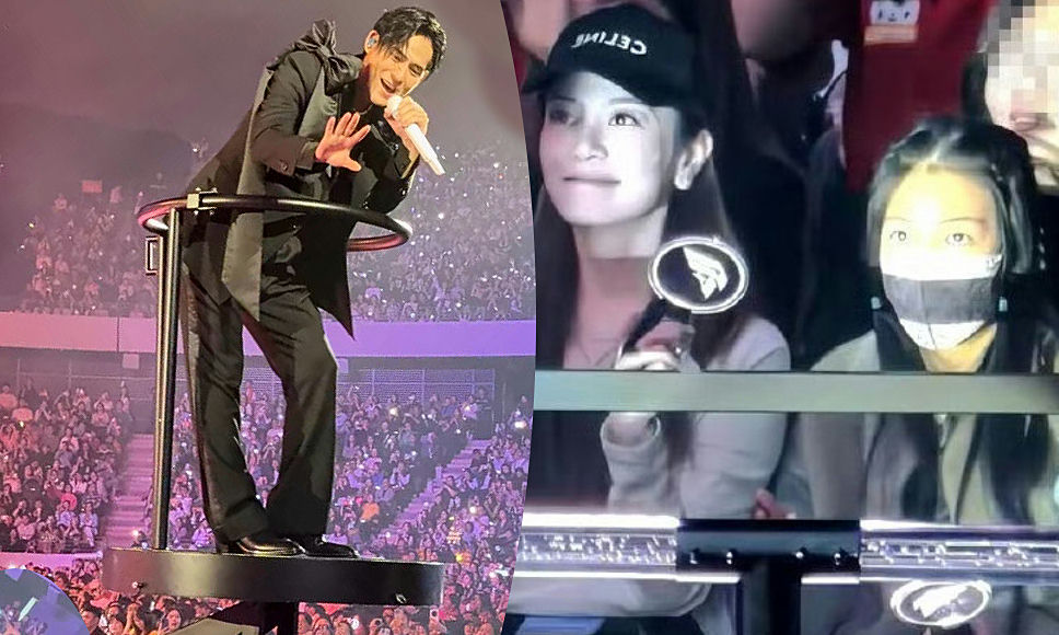 vic chou wife daughter concert moment
