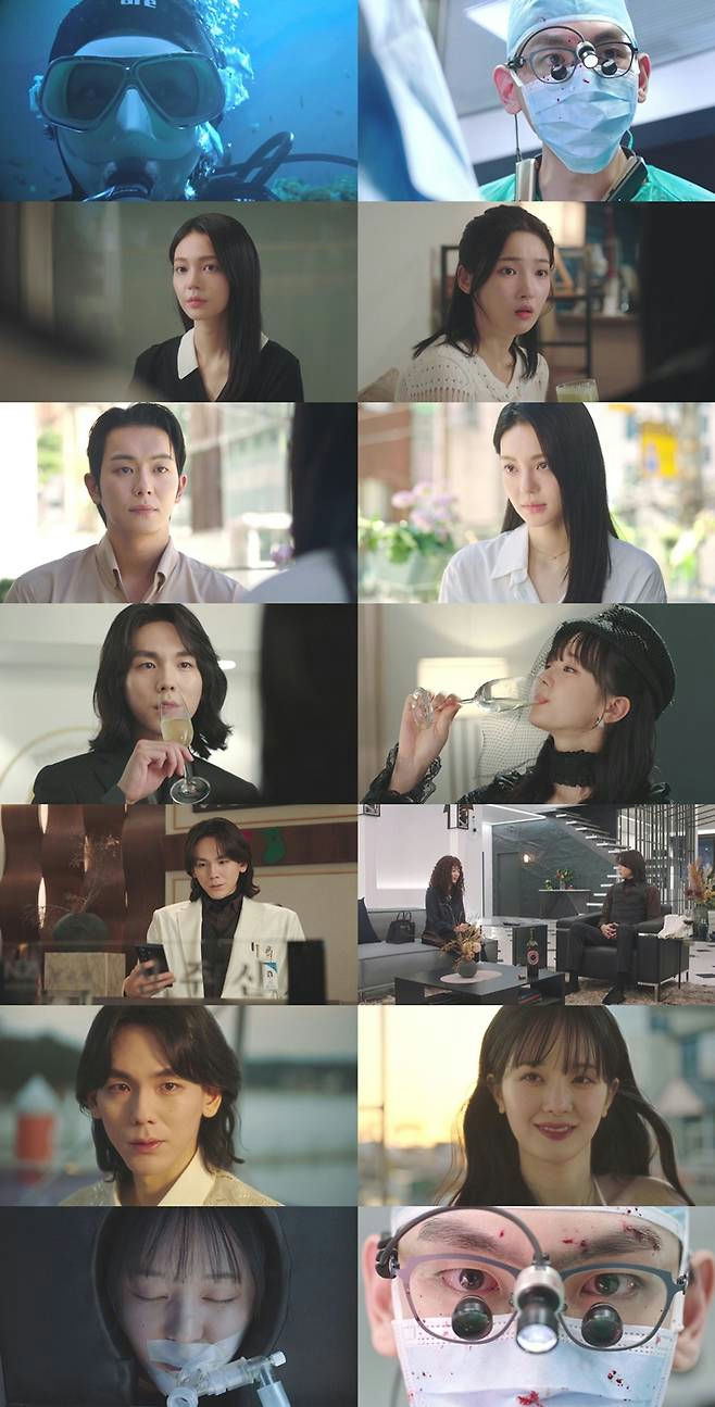 people-female diver-male surgeon-female in black collar-female in white knit-male with light shirt-female drinking-male with long hair drinking-female wearing black cap-male in white jacket-two women sitting-male with intense gaze-smiling female outdoors-female on ventilator-male surgeon close-up