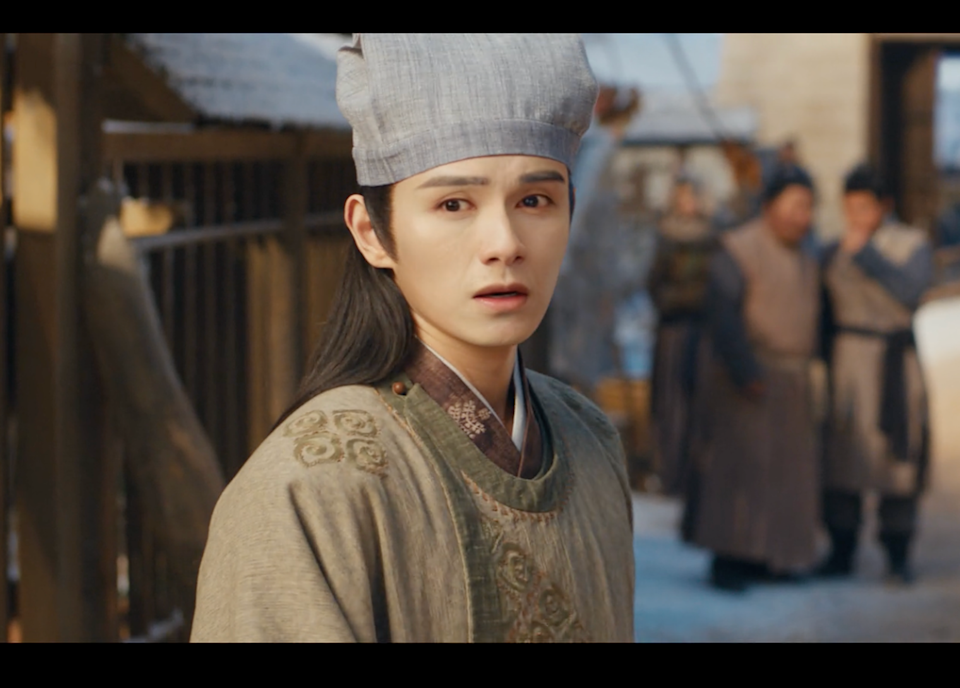 *people-Actor-Cang's-surprised-expression-Historical-costume-Outdoor-setting*