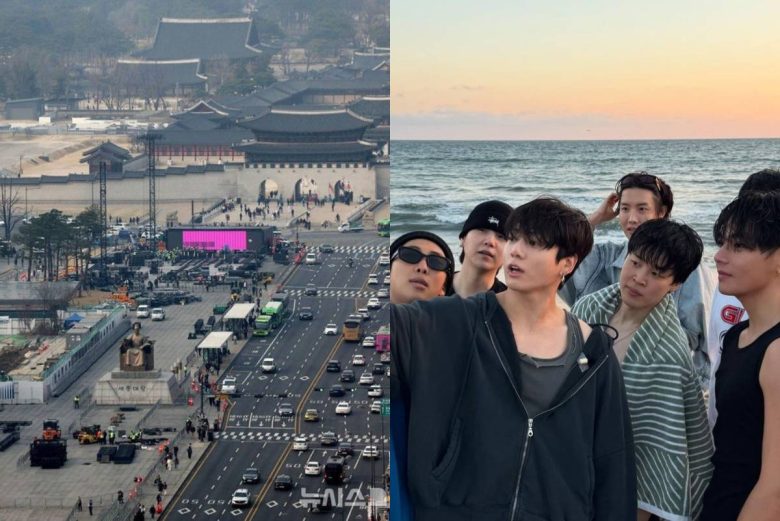 BTS Gwanghwamun concert security