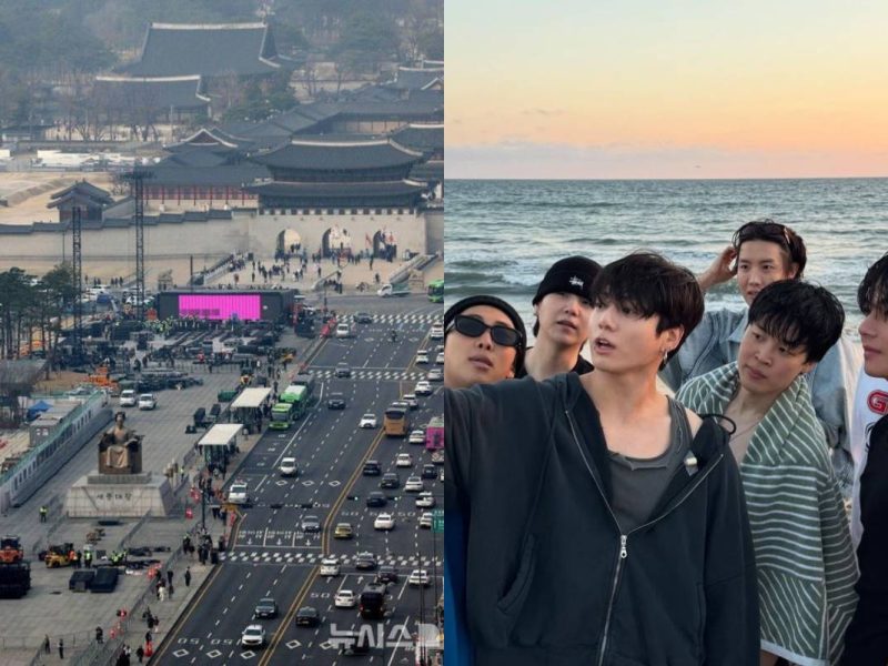 BTS Gwanghwamun concert security