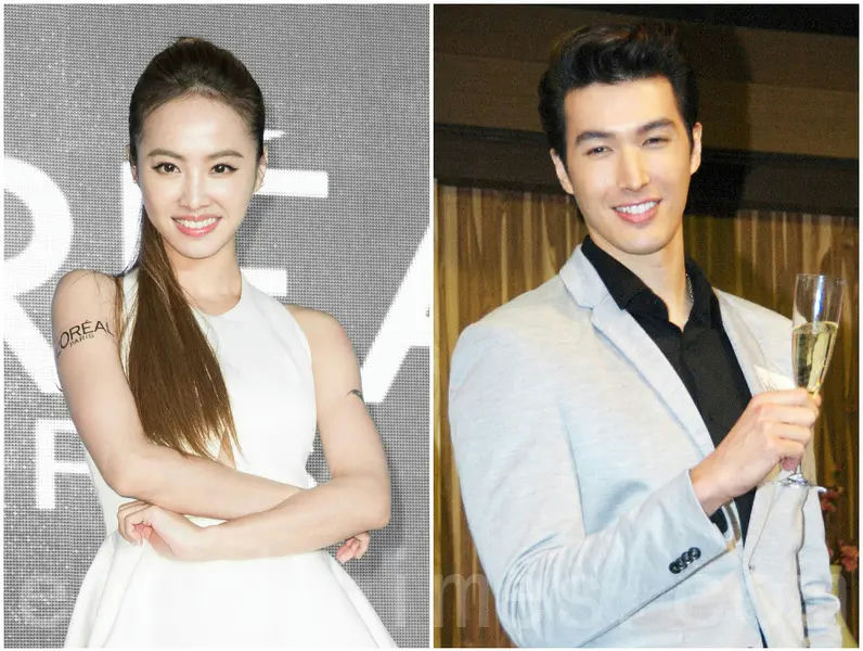 people-Kim Tae-hee-A-white dress-A-L'Oréal Paris logo-B-Kim Woo-bin-B-light grey suit-C-holding champagne glass