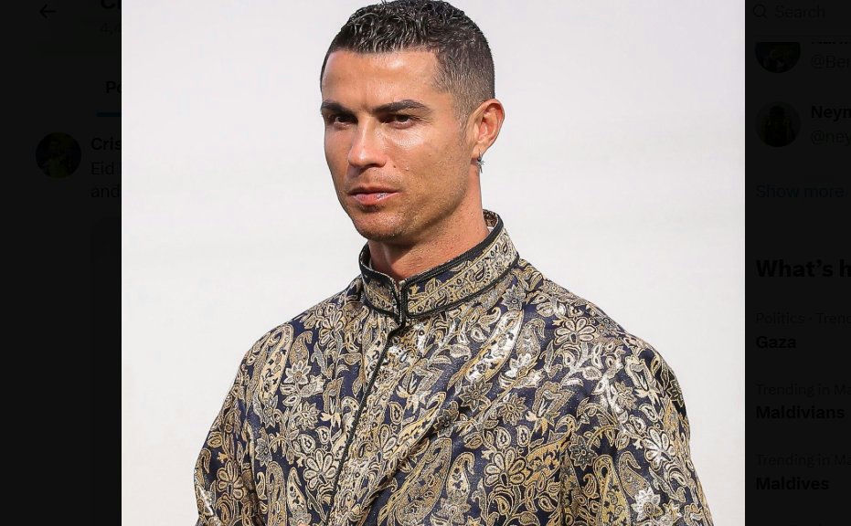 cristiano ronaldo eid message
