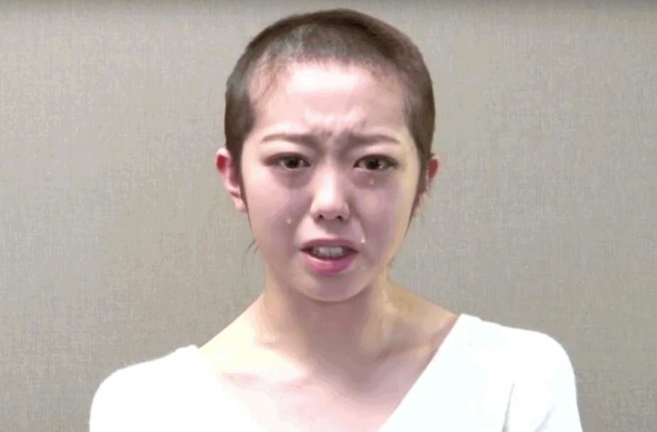 people-Haruna-Iikubo-A-crying-A-buzzed-haircut-B-white-shirt-C-emotional