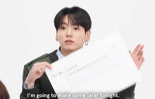 jungkook homemade snacks staff