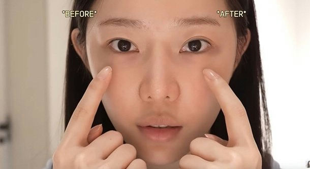 lee sian double eyelid tape transformation
