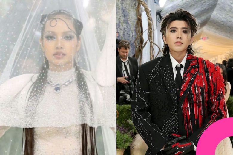 lisa cai xukun met gala interaction
