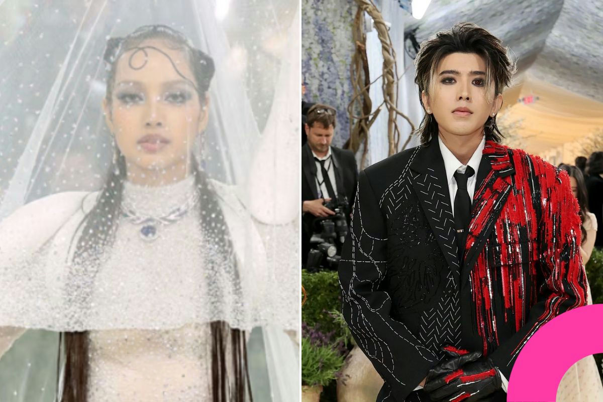 lisa cai xukun met gala interaction