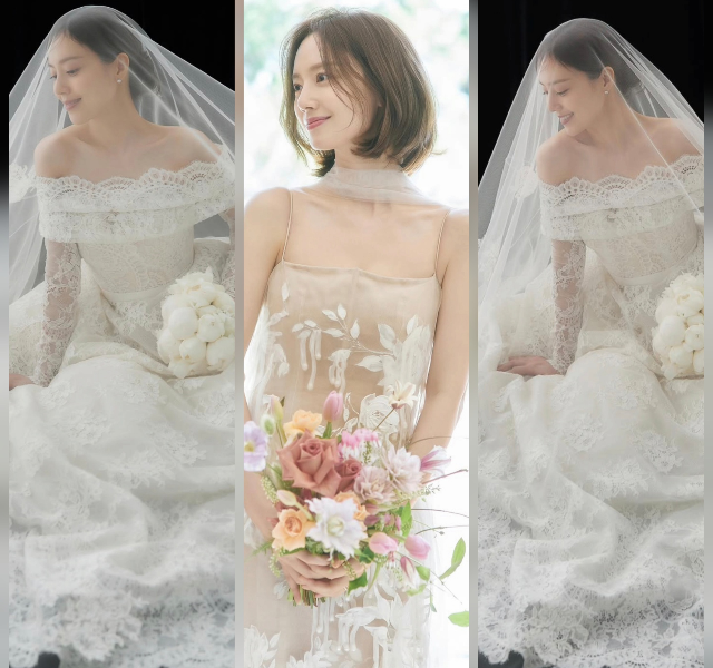 moon chae won wedding dress