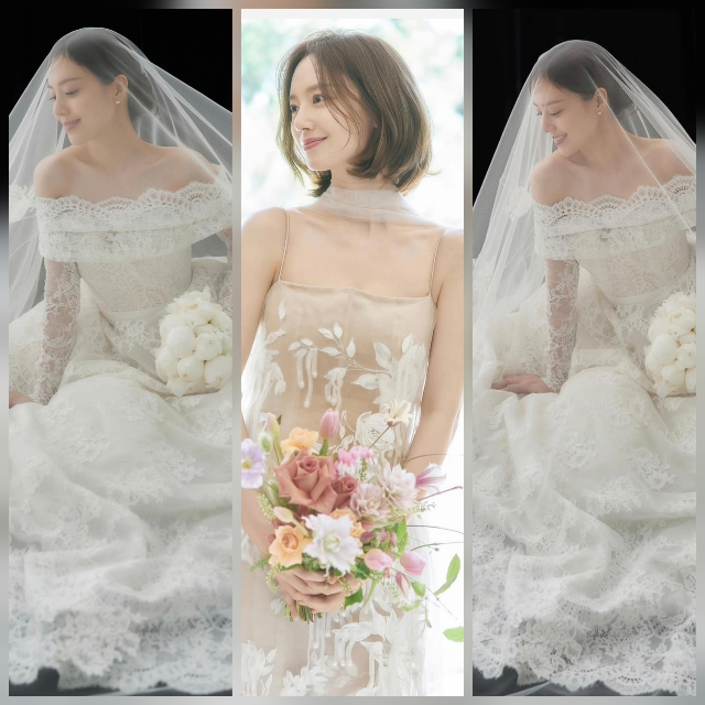 moon chae won wedding dress