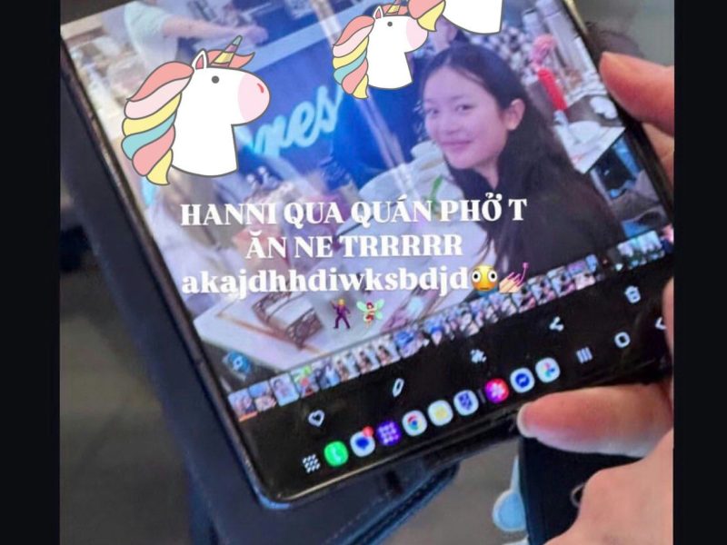 hanni spotted in australia