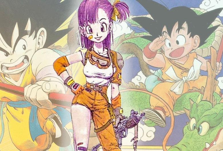rare goku and bulma artwork