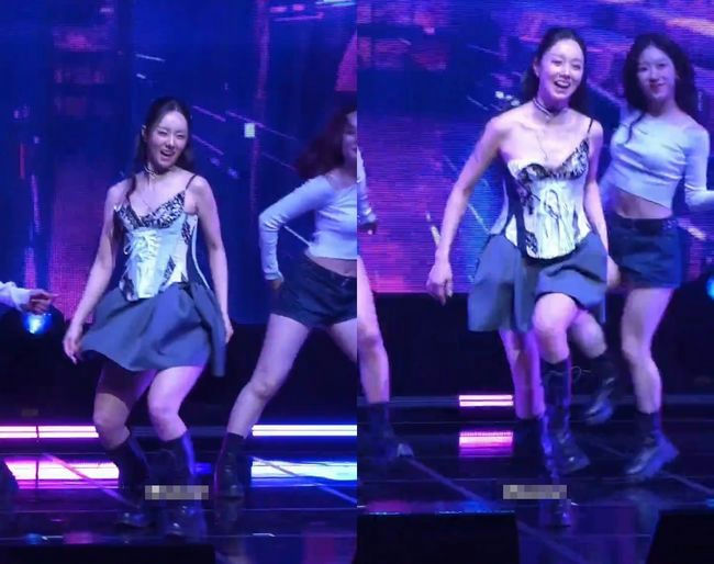 hyeri wardrobe malfunction