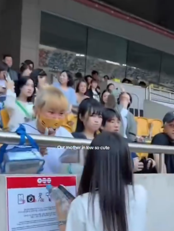 Jungkook's mother at BTS concert