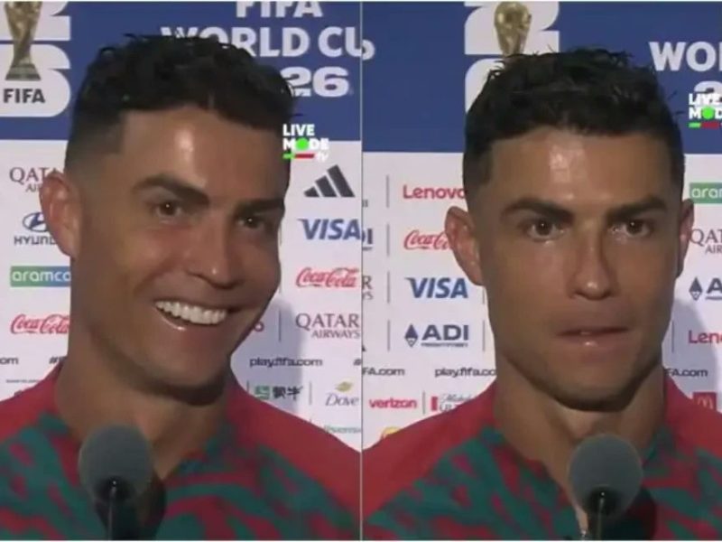 Cristiano Ronaldo Laughs Off Reporters’ Requests for Pay Raise and Company Car